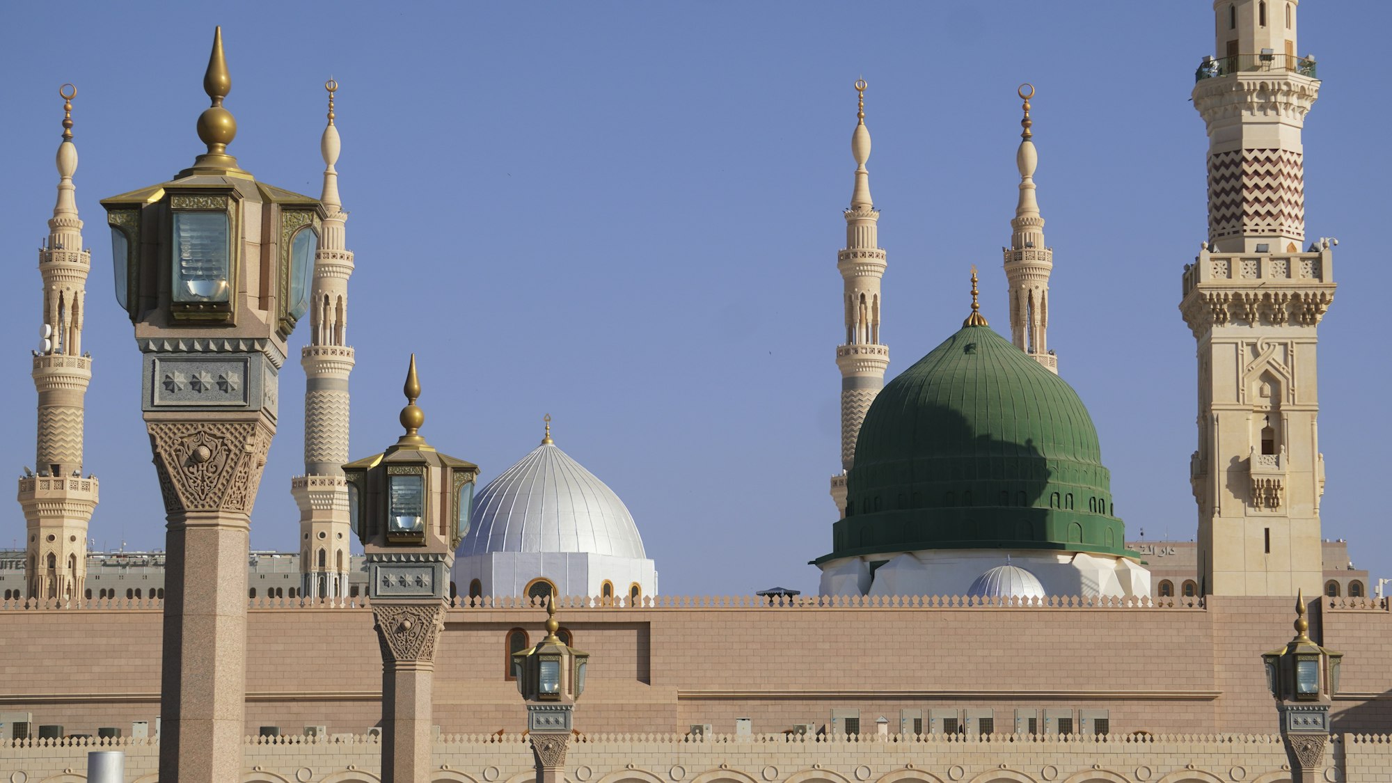 Minarets and the Green Dome of Al Masjid an-Nabawi